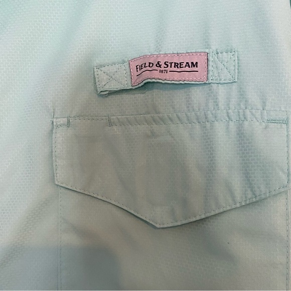 Field & Stream Men's Latitude Fishing Long Sleeve Shirt Ocean Green  XL - Picture 5 of 6